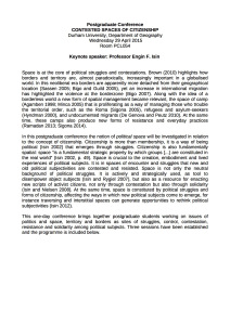 Postgraduate Conference outline